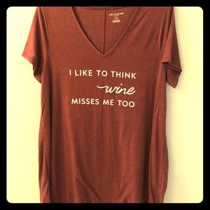 Wine Joke maternity top